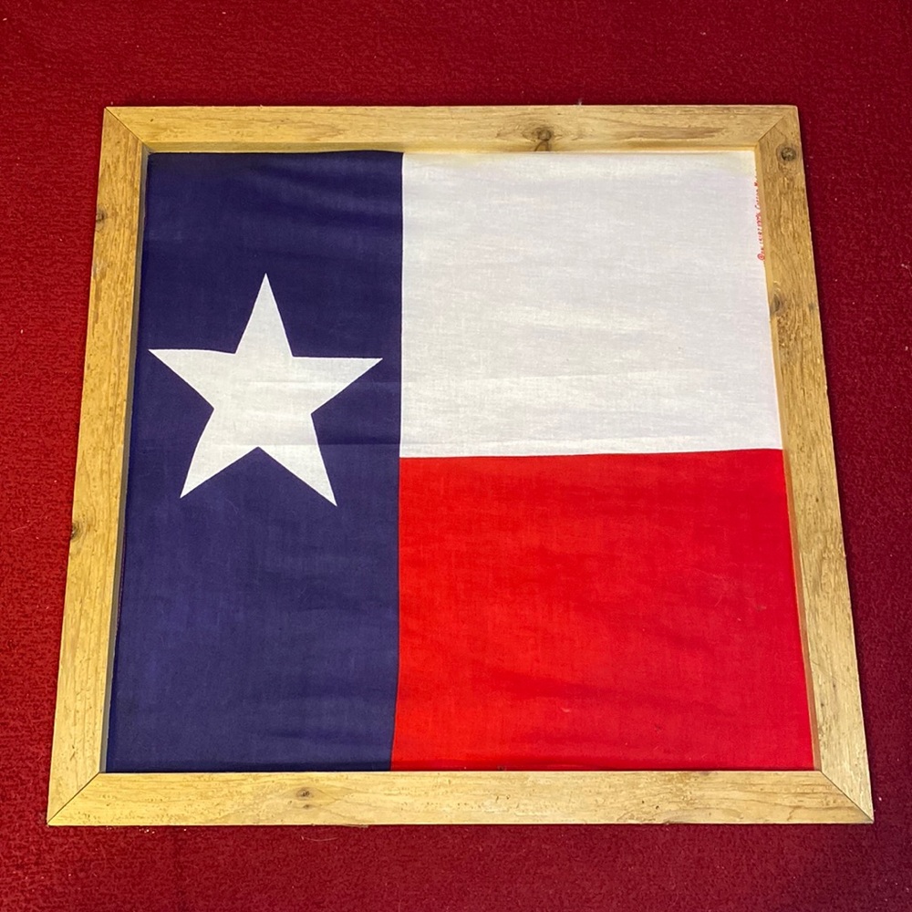 Handmade Texas bandanna art